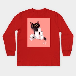 Playful Kitty Kids Long Sleeve T-Shirt